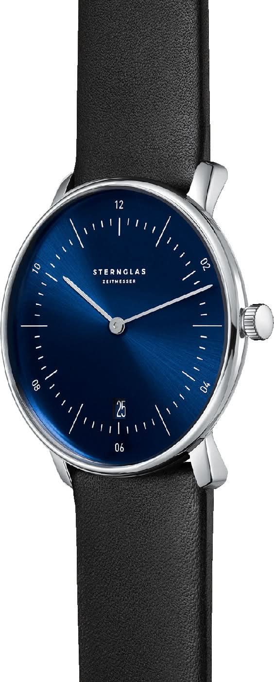 Orologio unisex Sternglas Naos S01-NA06-PR07 • Design Bauhaus • Vetro zaffiro