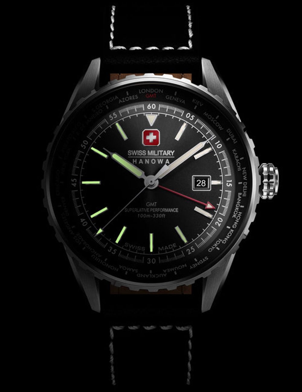 Swiss Military Hanowa Afterburn GMT SMWGB0003201 Herren • GMT Zweitzeitzone • 10 ATM Wasserdicht, Bild 2