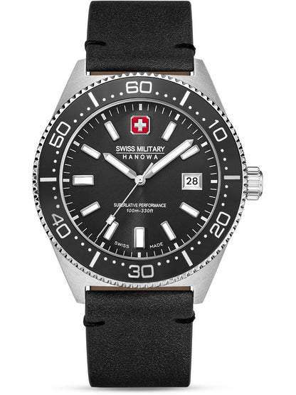 Swiss Military Hanowa Nomad SMWGB0004901-SET Herrenuhr Schwarz • Robustes Set mit Wechselarmbändern • 10 ATM Wasserdicht