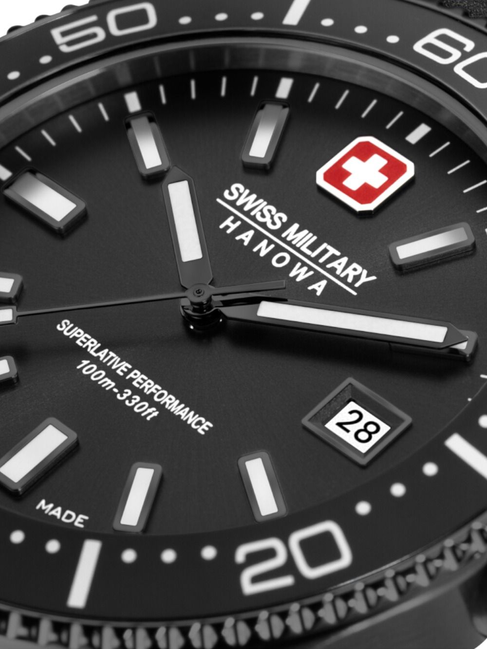 Swiss Military Hanowa Nomad SMWGB0004940-SET Herrenuhr Schwarz • Quarzwerk 10 ATM • Wechselarmband-Set, Bild 5