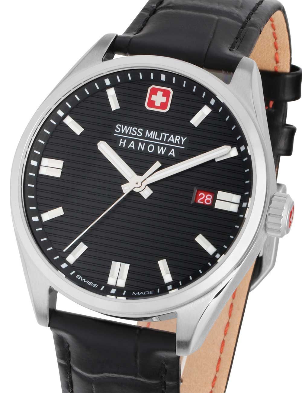 Swiss Military Hanowa Roadrunner SMWGB2200104 Herrenuhr Schwarz • Quarzwerk • Edelstahlgehäuse