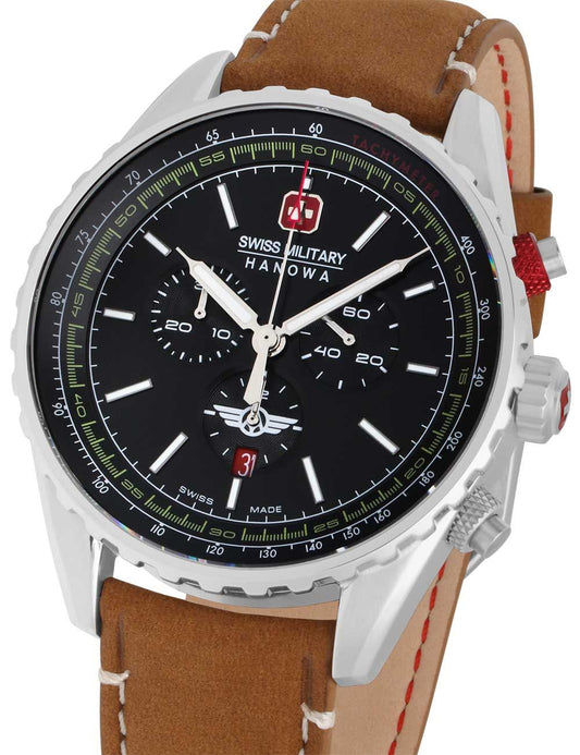 Swiss Military Hanowa Afterburn SMWGC0000301 Herrenuhr Schwarz • Chronograph • 10 ATM Wasserdicht