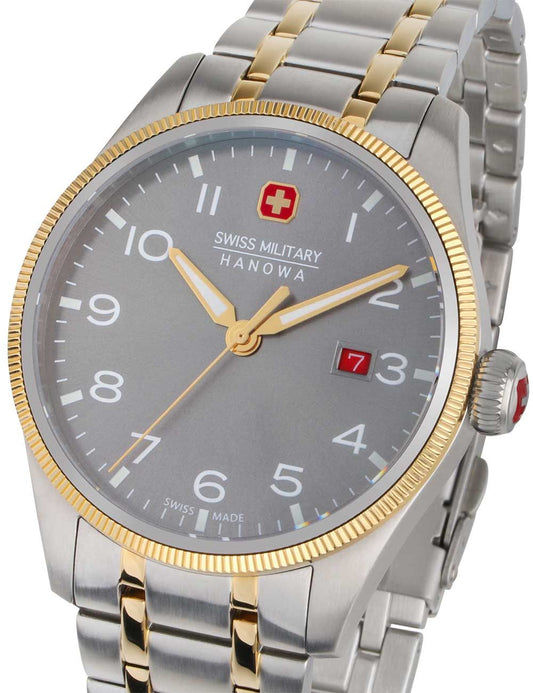 Swiss Military Hanowa Thunderbolt SMWGH0000860 Herren • Sportliches Edelstahlgehäuse • 43 mm Herrenuhr