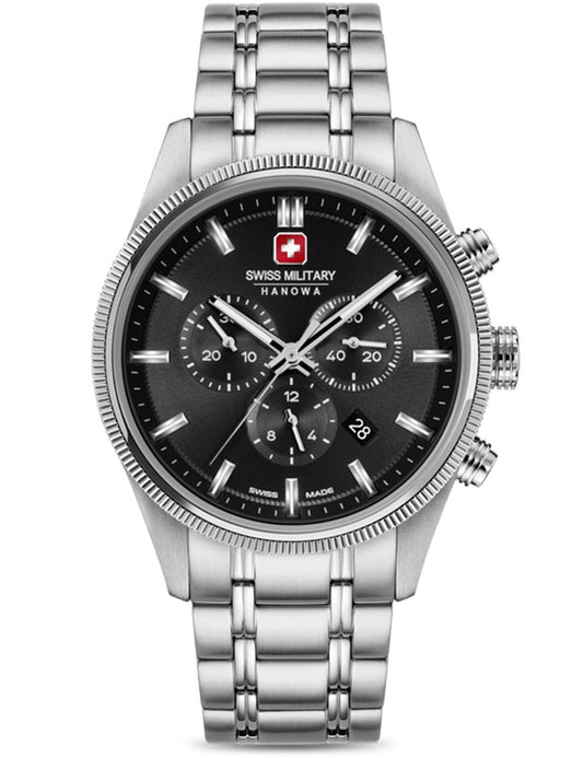 Swiss Military Hanowa Airman First Class SMWGI0003102 Herrenuhr Schwarz • Chronograph • 10 ATM Wasserdicht