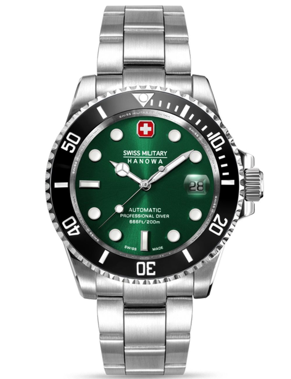 Swiss Military Hanowa Sealord SMWGL0006302 Herren Armbanduhr Schwarz • Automatikwerk • 20 ATM Wasserdicht