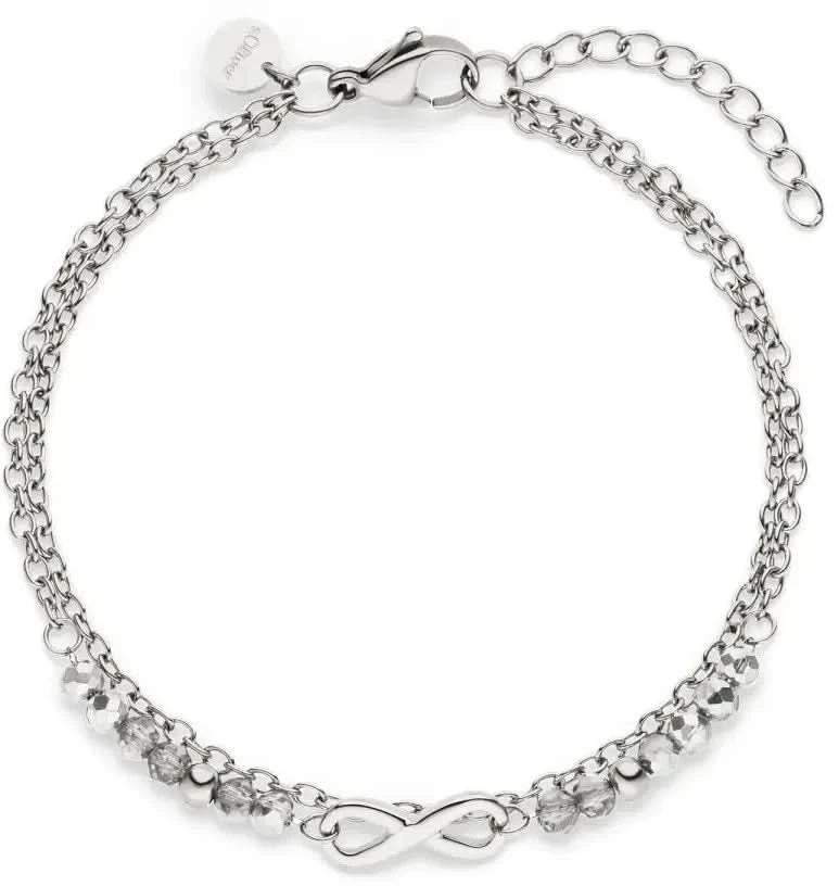 Bracciale da uomo Soliver SOJ-0154-B-21 in pelle nera