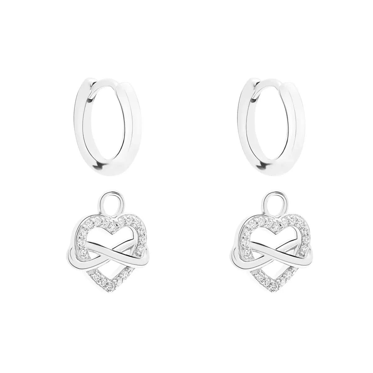 Orecchini s.Oliver SOJ-0135-E-24 in argento sterling con finitura lucida, design elegante e moderno per donna.