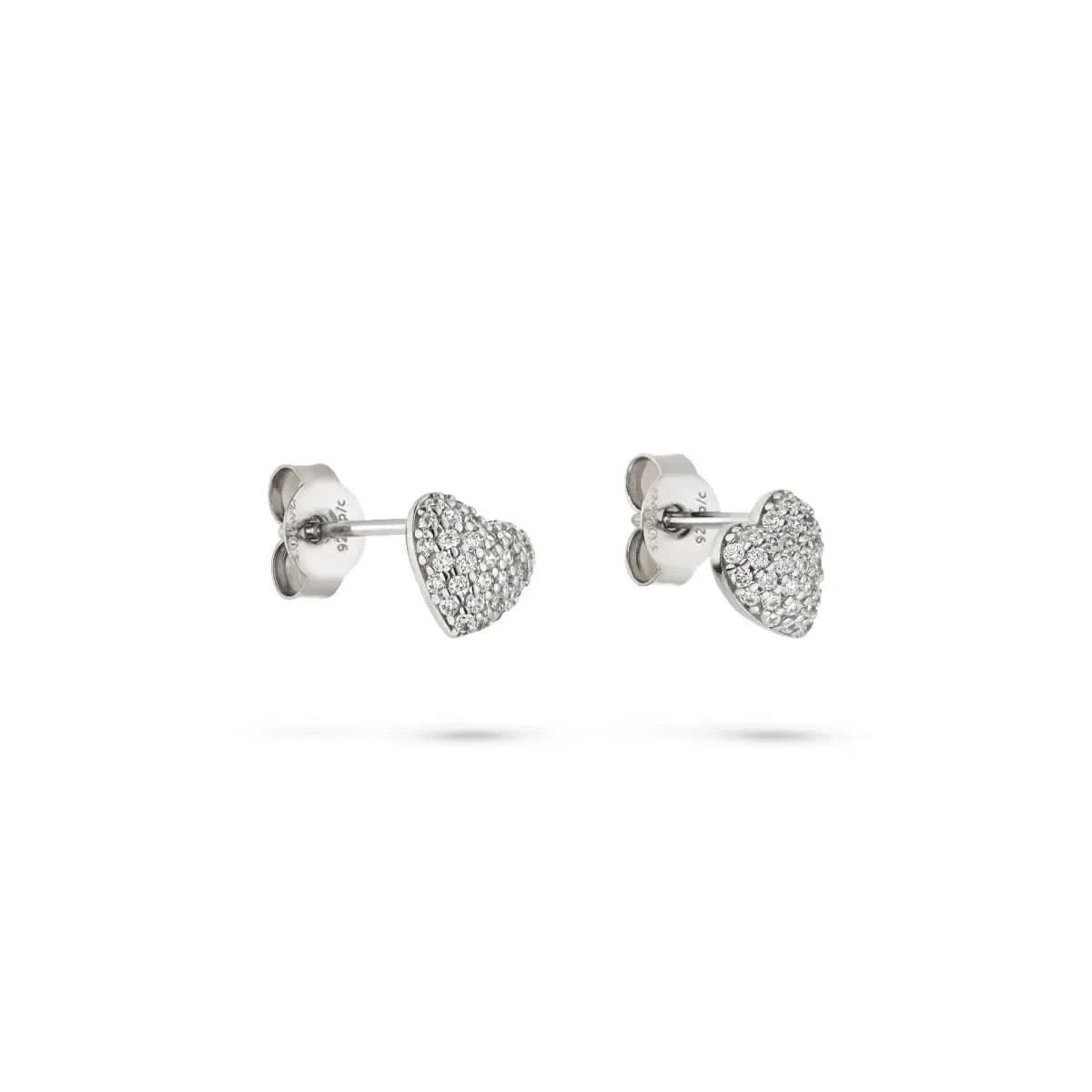 Orecchino da donna Soliver SOJ-0298-E-08 in argento sterling 925 rodiato con zirconi bianchi