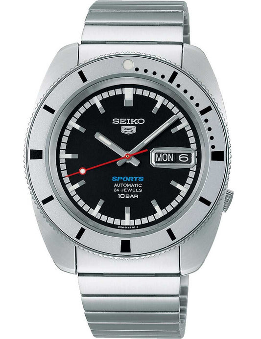 Seiko 5 Sports SRPL05K1 Herrenuhr Schwarz • Automatikwerk • 10 ATM Wasserdicht