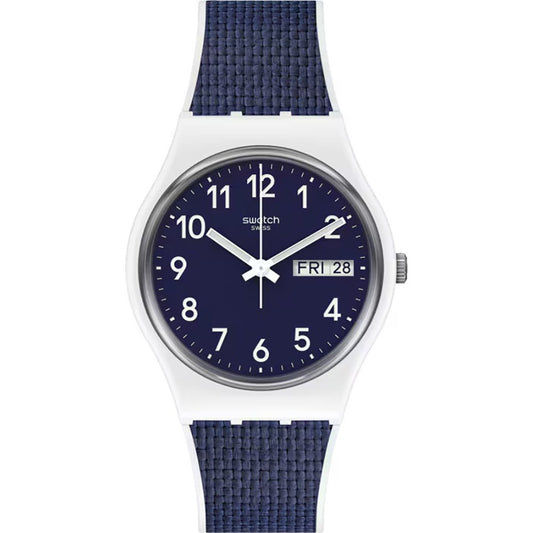 Swatch Originals GW715 Navy Light Armbanduhr Blau • Quarzwerk • Leichtgewichtiges Kunststoffgehäuse