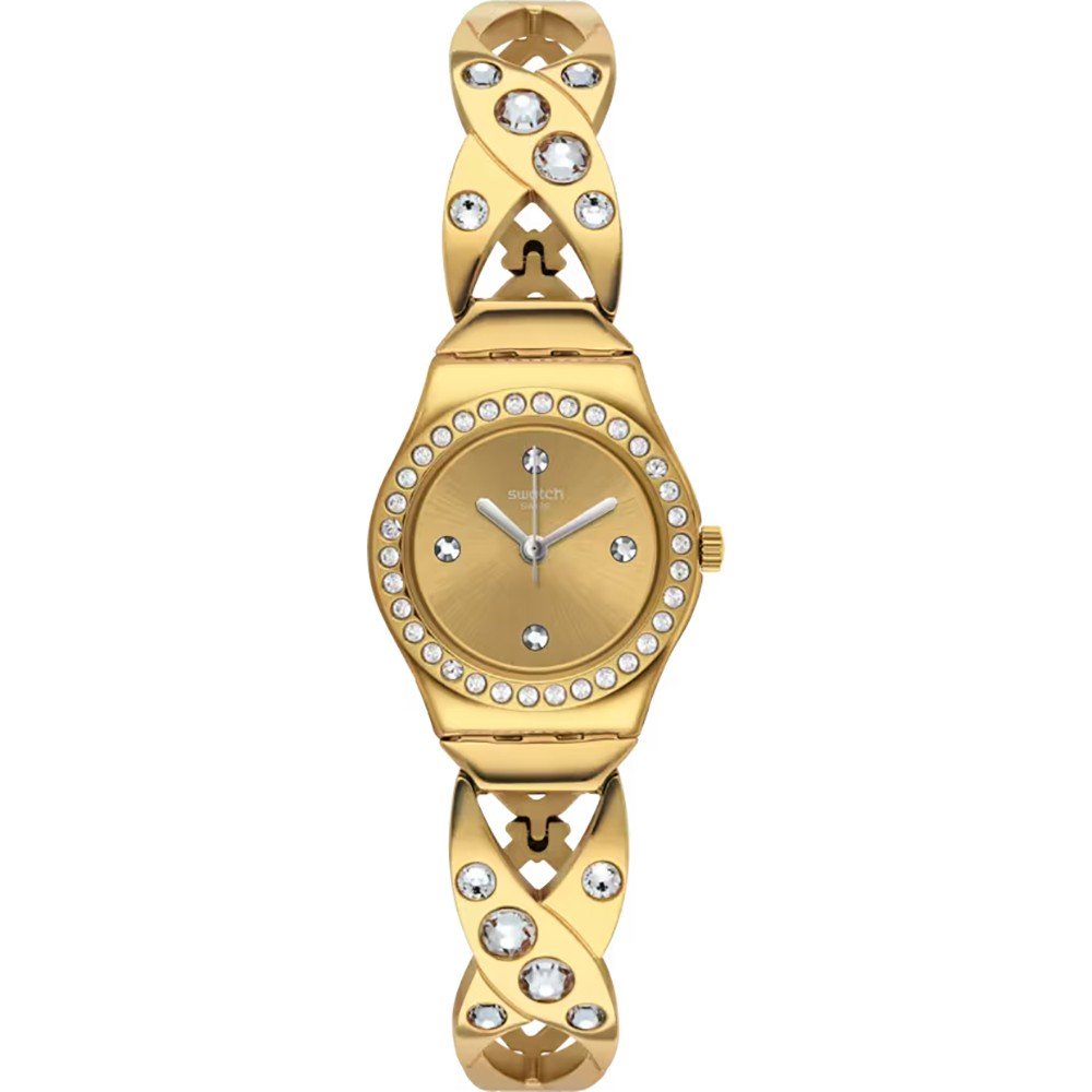 Swatch Irony XS YSG164G Goldy hug Damen • Vergoldetes Edelstahlgehäuse • Quarzwerk