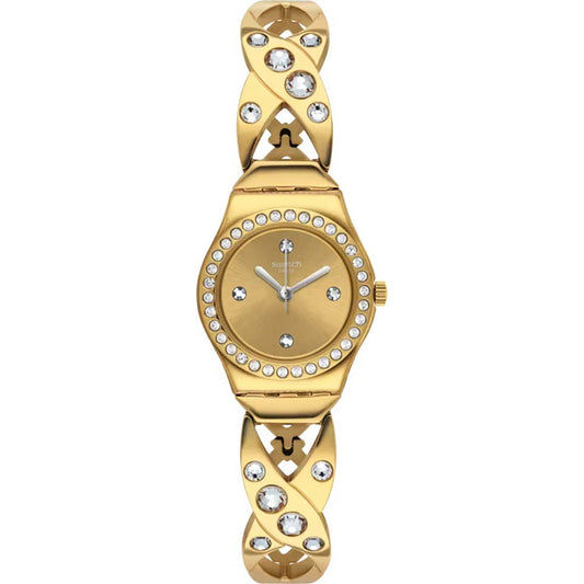 Swatch Irony XS YSG164G Goldy hug Damen • Vergoldetes Edelstahlgehäuse • Quarzwerk