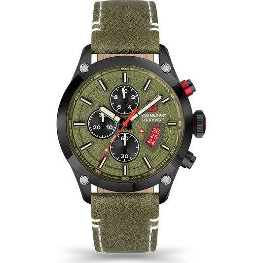 Swiss Military Hanowa Air Blackbird SMWGC2101430 Herren Armbanduhr Schwarz • Sportliches Design • Swiss Military Qualität