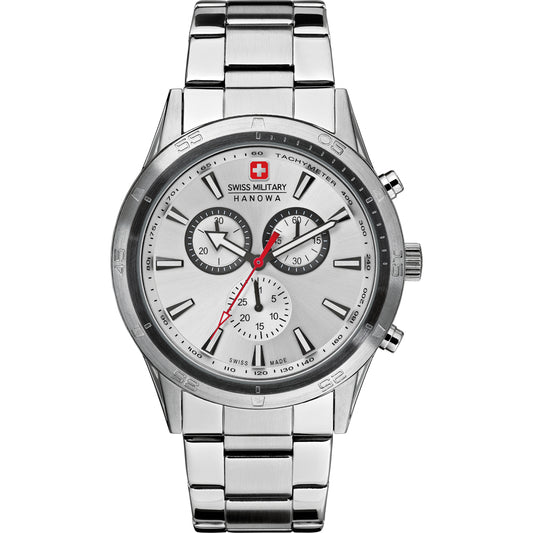 Swiss Military Hanowa Land 06-8041.04.001 Herren Armbanduhr Schwarz • Edelstahlgehäuse • Quarzwerk