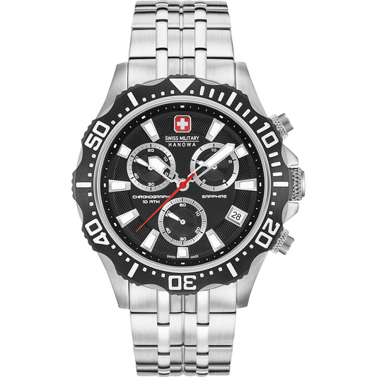 Swiss Military Hanowa Land Patrol 06-5305.04.007 Herrenuhr Schwarz • Quarzwerk • 10 ATM Wasserdicht