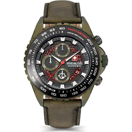 Swiss Military Hanowa Land SMWGC2102290 Herren Armbanduhr Grün • Schweizer Quarzwerk • 10 ATM Wasserdicht