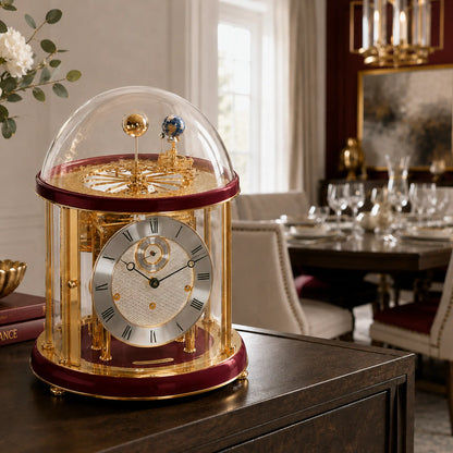 Orologio da tavolo Hermle 35x29x29 cm Metallo • Tellurio • Meccanismo Westminster