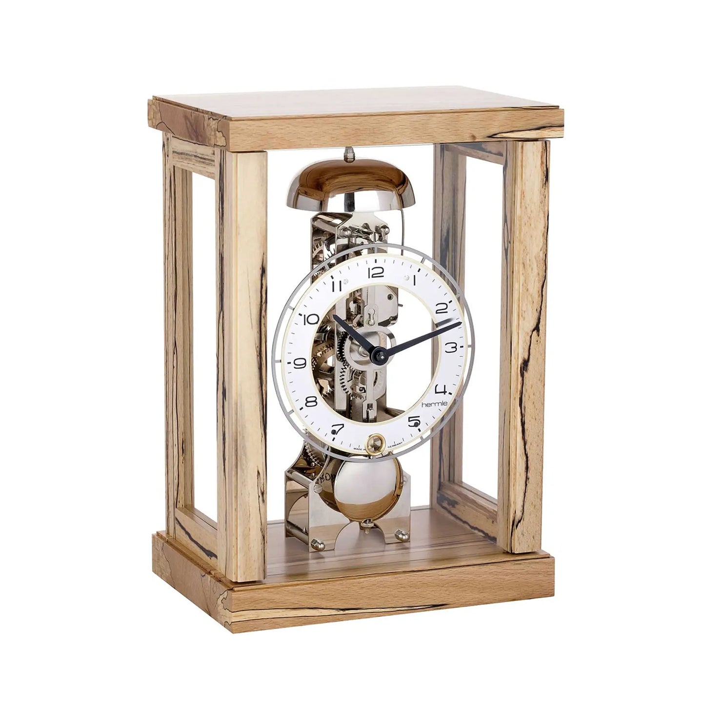 Orologio da tavolo Hermle 26,5x18,5x12,5 cm Legno • Movimento meccanico a scheletro • Riserva di carica di 14 giorni