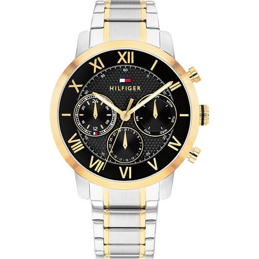 Tommy Hilfiger 1710729 Herren Armbanduhr Zweifarbig • Mineralglas • Edelstahlgehäuse