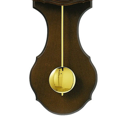 Orologio da parete AMS Pfronten F5162/1 in noce • Suoneria Westminster e Bim-Bam • Movimento a pendolo radiocontrollato