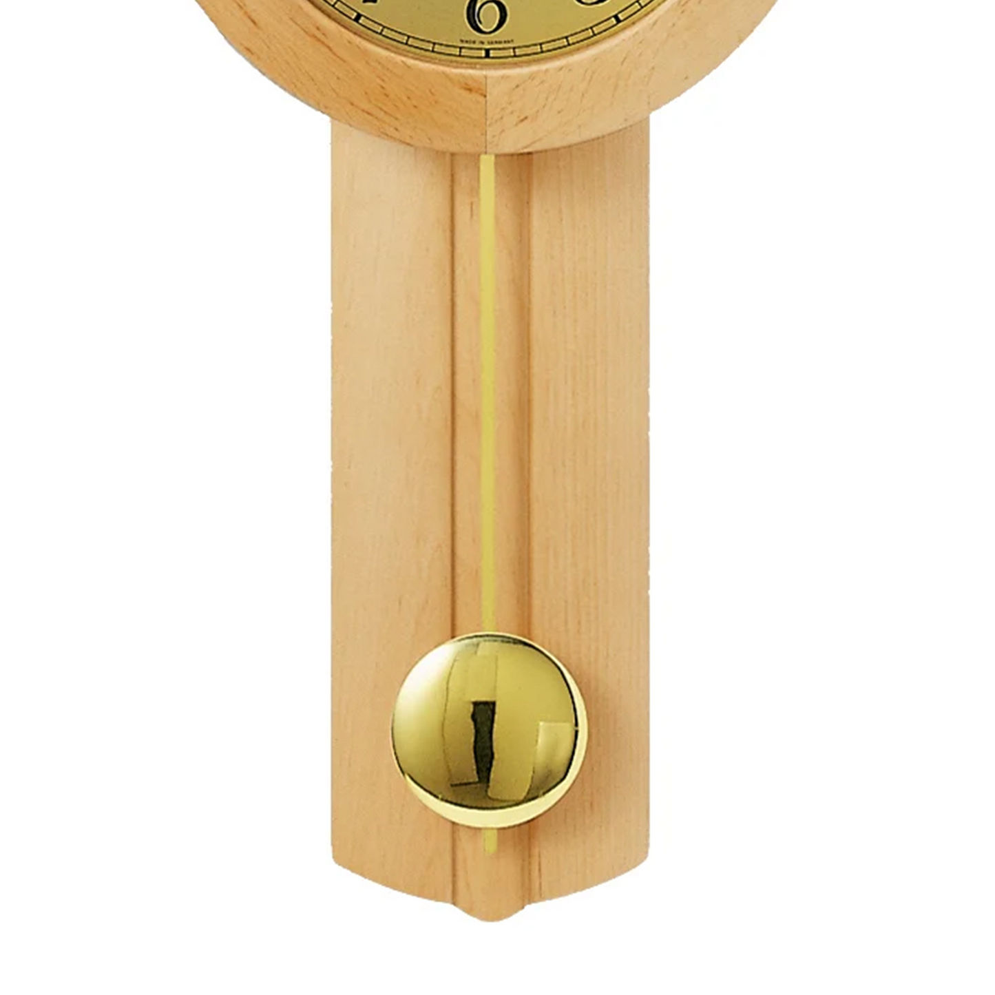 Orologio da parete AMS Wertach 5165/16 in ontano • Orologio a pendolo radiocontrollato • Made in Germany