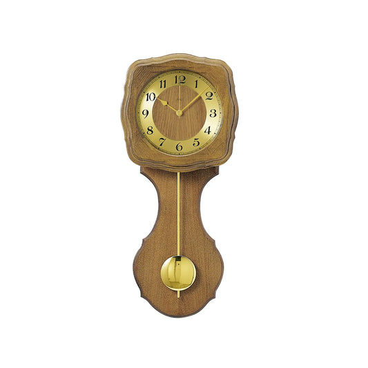 Orologio da parete AMS Pfronten F5162/4 in rovere • Suoneria Westminster e Bim-Bam • Movimento a pendolo radiocontrollato