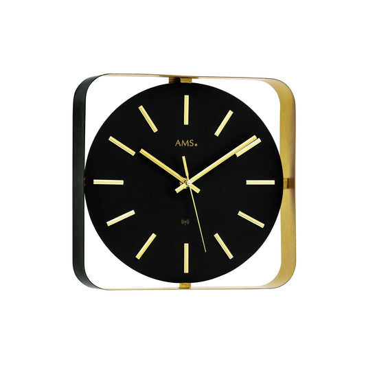 Orologio da parete radiocontrollato AMS Design F5585 • Metallo • Movimento radiocontrollato preciso