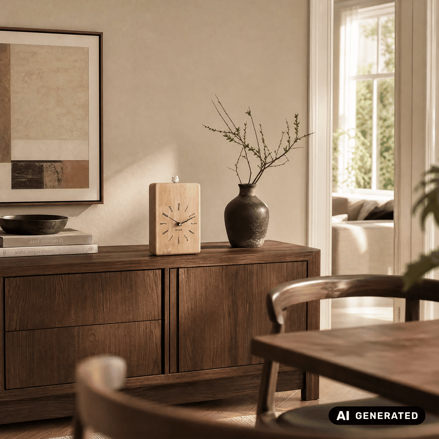 Orologio a cucù Karlsson Rama KA6125WD, legno chiaro • Suono del cucù allo scoccare dell'ora • Utilizzabile a parete o da tavolo