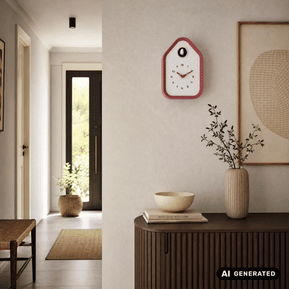Orologio a cucù Karlsson Reina KA6121BR, marrone moka • Richiamo del cucù allo scoccare dell'ora • Orologio da tavolo e da parete