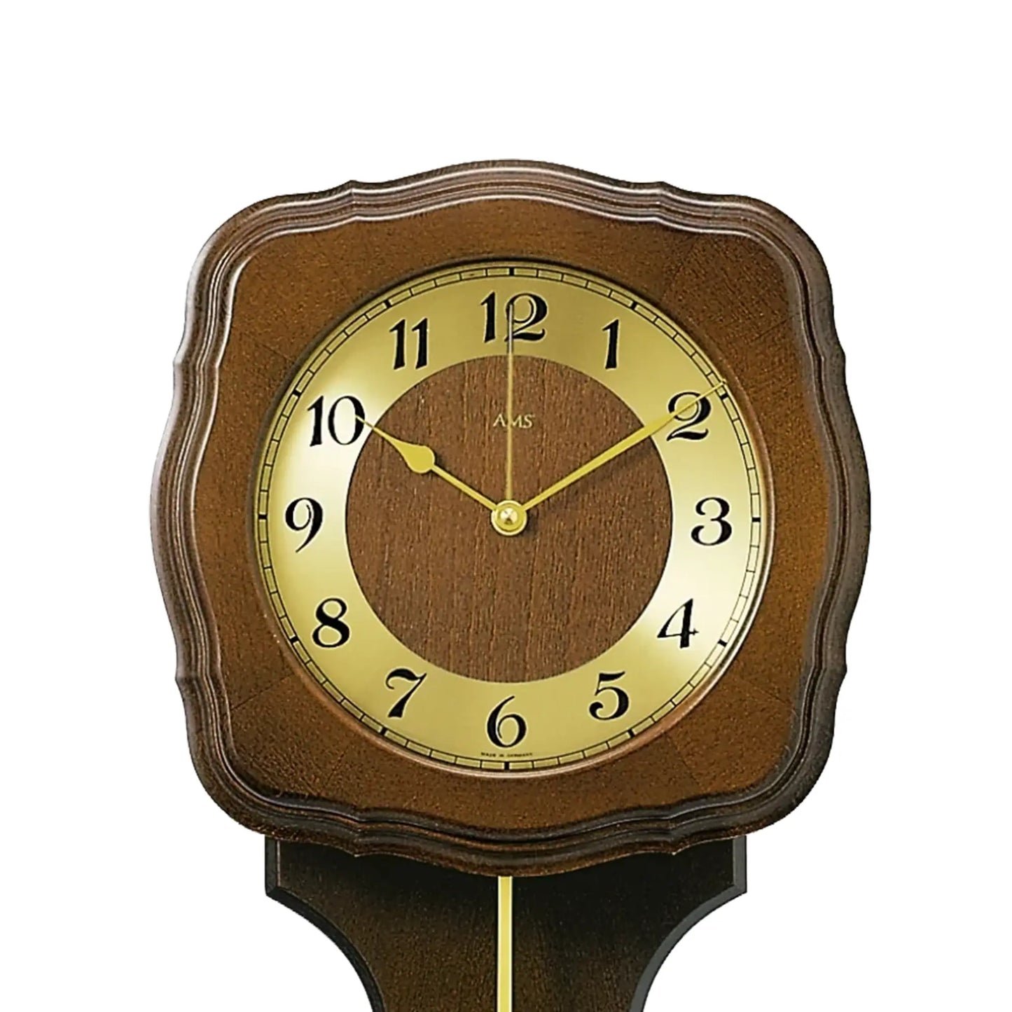 Orologio da parete AMS F5162/1Q in noce • Suoneria Westminster/BimBam • Movimento a pendolo al quarzo