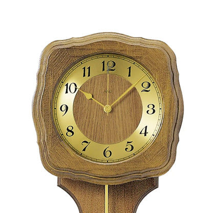 Orologio a pendolo da parete AMS F5162/4Q in rovere • Suoneria Westminster/BimBam • Movimento a pendolo al quarzo