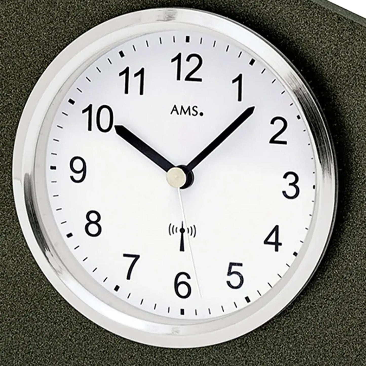 Orologio da tavolo AMS F5175A antracite • Radiocontrollato • Vetro minerale e anello in alluminio