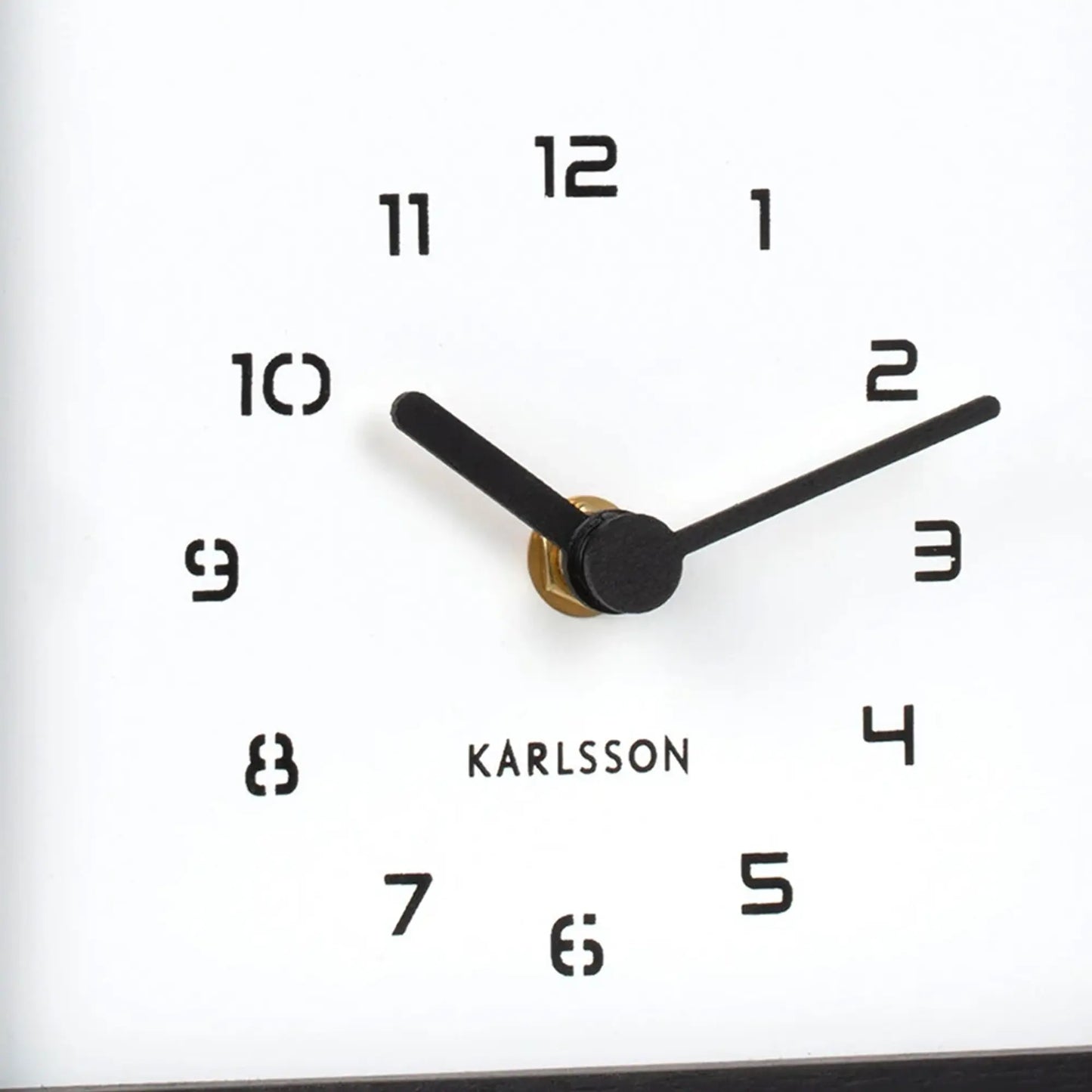 Orologio a cucù Karlsson Curva KA6126BK in legno nero • Richiamo del cucù allo scoccare dell'ora • Orologio da tavolo e da parete