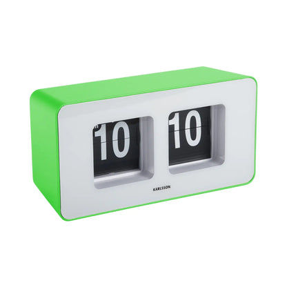 Orologio da parete Karlsson Funky Flip KA6042BG verde chiaro • Display a palette • Utilizzabile a parete e da tavolo