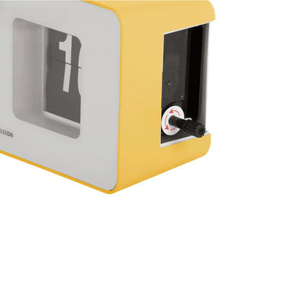 Orologio da parete Karlsson Funky Flip KA6042BY Giallo chiaro • Display a palette • Utilizzabile a parete e da tavolo