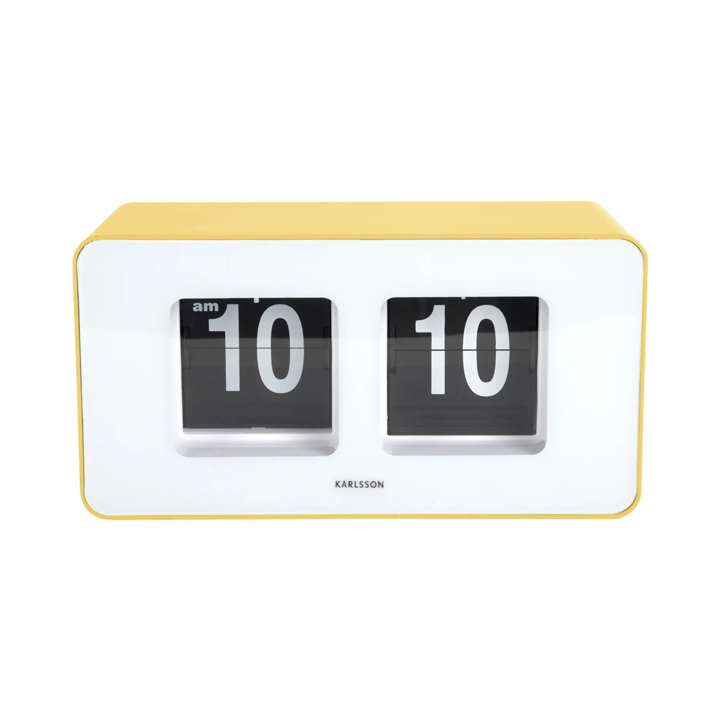 Orologio da parete Karlsson Funky Flip KA6042BY Giallo chiaro • Display a palette • Utilizzabile a parete e da tavolo