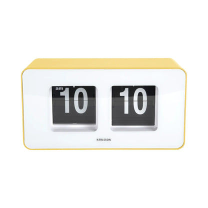 Orologio da parete Karlsson Funky Flip KA6042BY Giallo chiaro • Display a palette • Utilizzabile a parete e da tavolo
