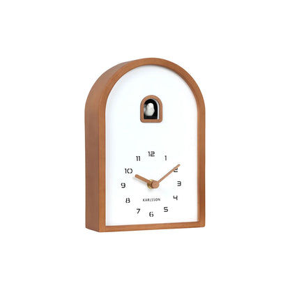 Orologio a cucù Karlsson Curva KA6126DW, legno scuro • Design a cucù • Orologio da tavolo e da parete