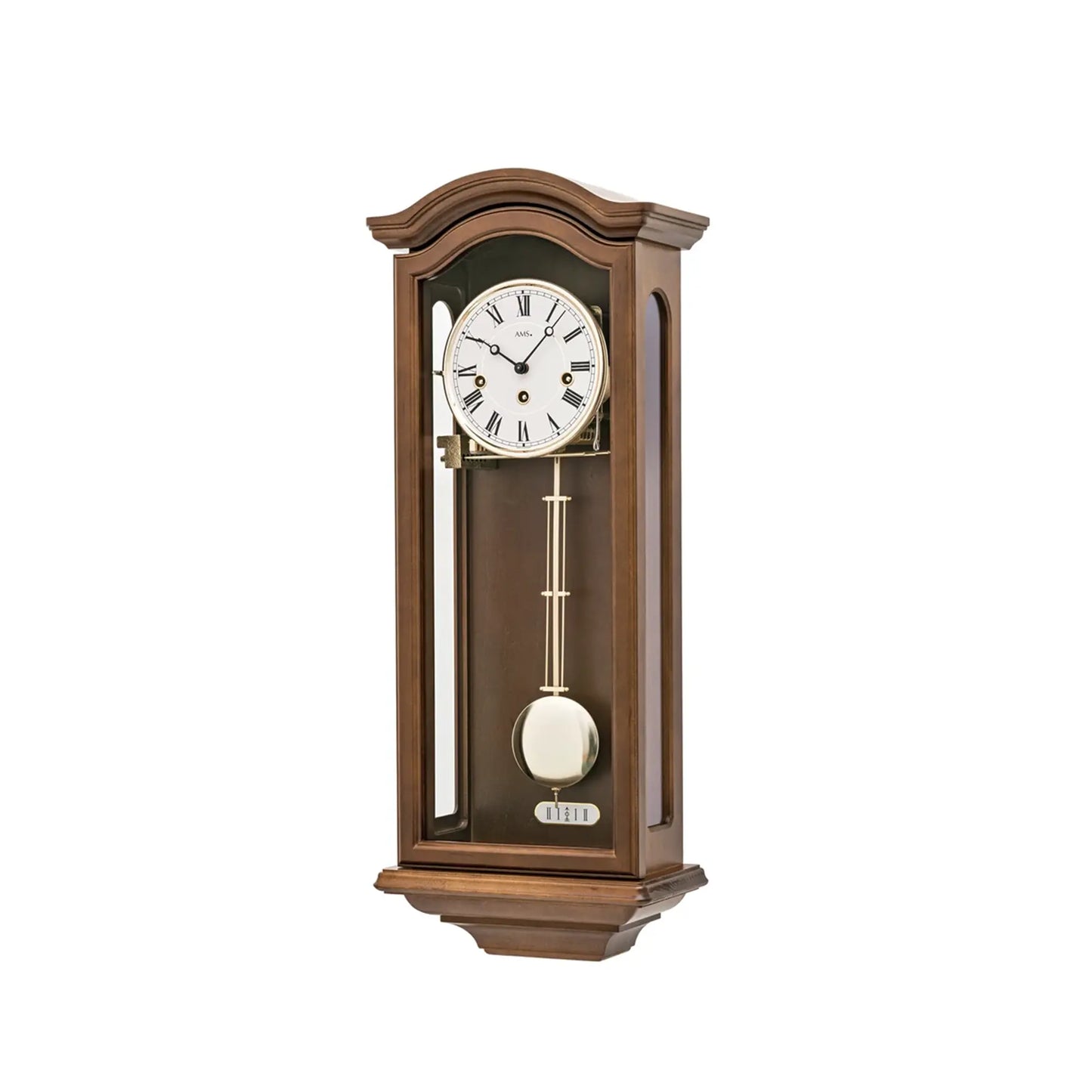 Zegar ścienny AMS Regulator R2696/1 orzech • mechanizm Westminster • chód 8-dniowy