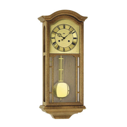 Zegar ścienny AMS Regulator R650/4 dąb • 14-dniowy mechanizm BimBam • obudowa z litego drewna