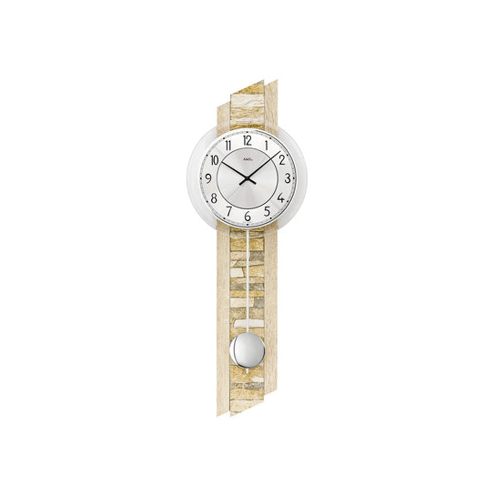 Orologio da parete AMS W7423 Sonoma • Movimento a pendolo al quarzo • Vetro minerale