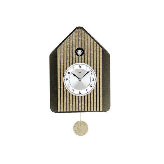 Orologio da parete AMS W7495 Sonoma • Movimento a pendolo al quarzo con cucù • Spegnimento notturno automatico