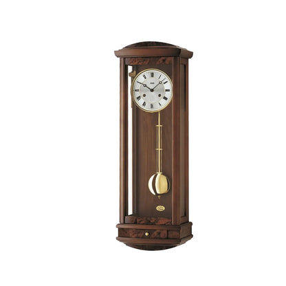 Zegar ścienny AMS Regulator R607/1 orzech • 14-dniowy mechanizm BimBam • obudowa z litego drewna