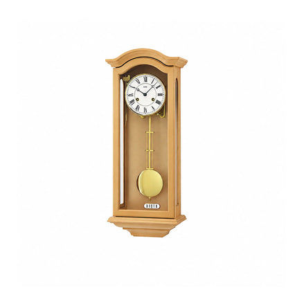 Zegar ścienny AMS Regulator R696/16 olcha • 14-dniowy mechanizm BimBam • obudowa z litego drewna olchowego