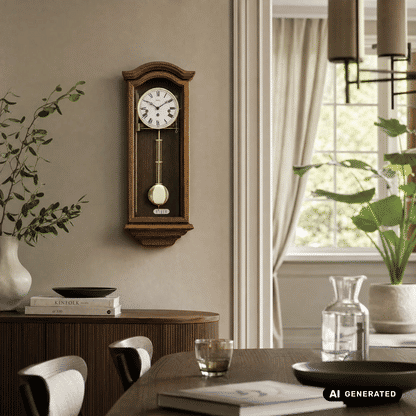 Zegar ścienny AMS Regulator R2696/4 dąb • mechanizm Westminster • chód 8-dniowy