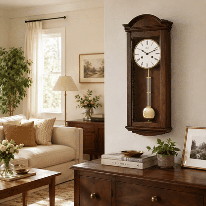 Orologio da parete Hermle 66x25x14 cm Legno • Suoneria Westminster • Spegnimento notturno • Made in Germany