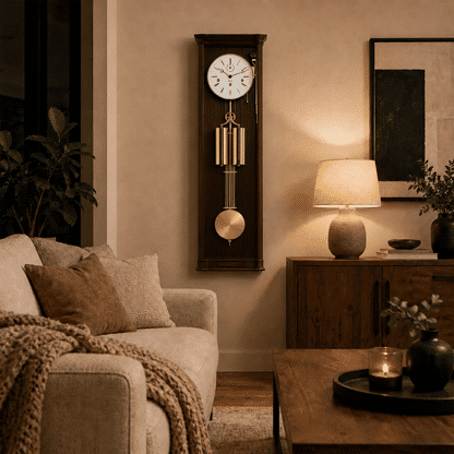 Orologio da parete Hermle 87,5x25x13,5 cm noce • Melodia Westminster • Spegnimento notturno automatico