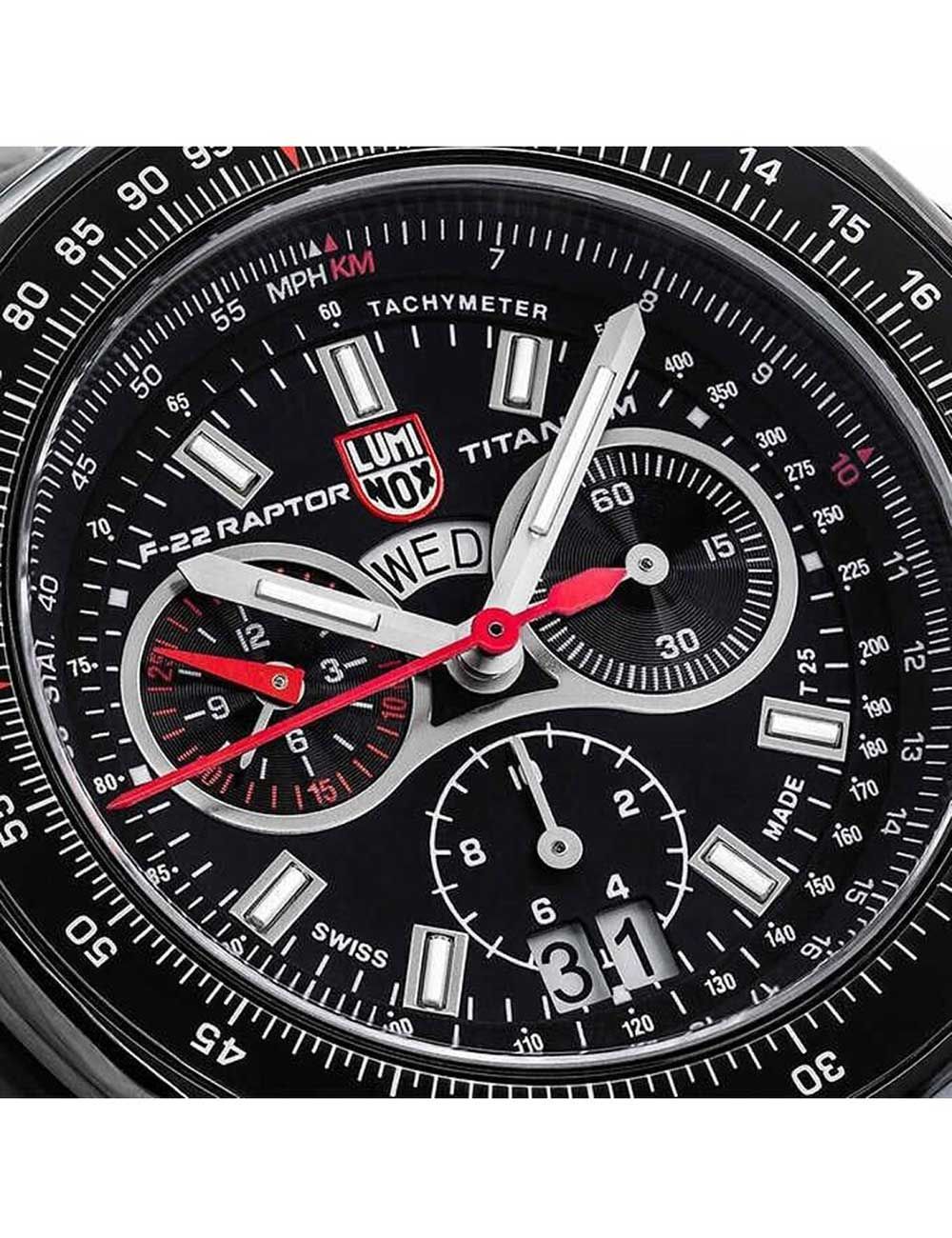 Luminox F-22 Raptor XA.9272 Herren Armbanduhr Schwarz • Titangehäuse • Saphirglas, Bild 3
