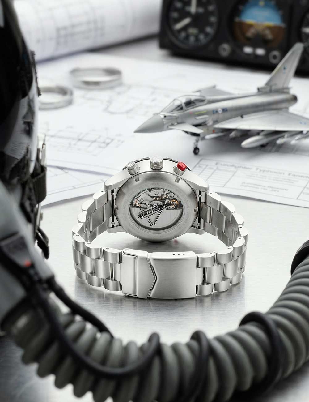 Zeppelin Eurofighter Typhoon 7218M-3 Herrenuhr Blau • Automatikwerk • Limited Edition, Bild 3