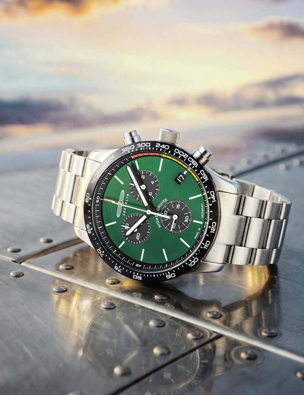 Zeppelin Night Cruise 7288M-4 Herrenuhr • Chronograph • 10 ATM wasserdicht, Bild 4